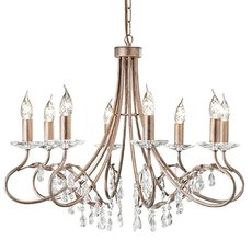 Люстра в кабинет Elstead Lighting CRT8 SILVER/GOLD