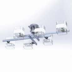 Люстра с арматурой алюминия цвета Citilux CL139260